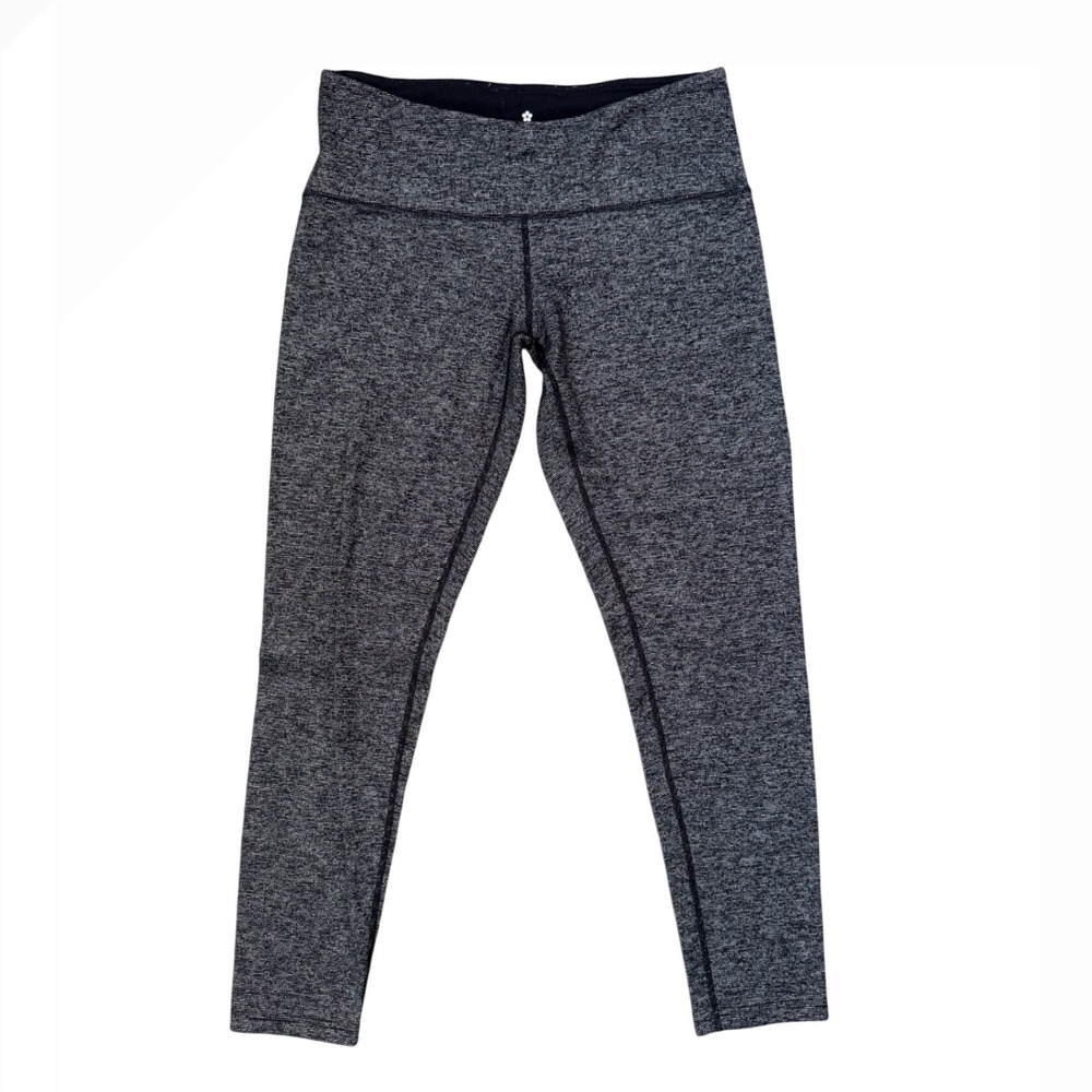 TUFF ATHLETICS‎ Women's Black Heathered Athletic Leggings Size S